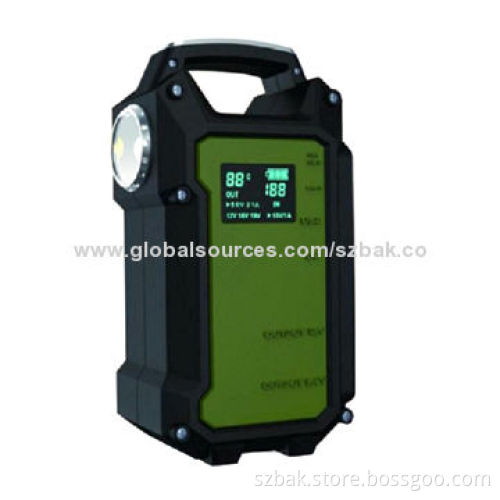 B-V8 Li-ion Jump Starter, Capacity of 36,000mAh, Sized About 181*85*243mm